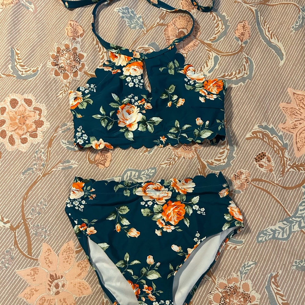 Floral two piece Cupshe